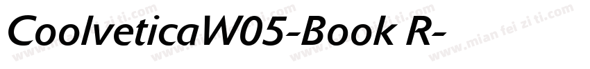 CoolveticaW05-Book R字体转换